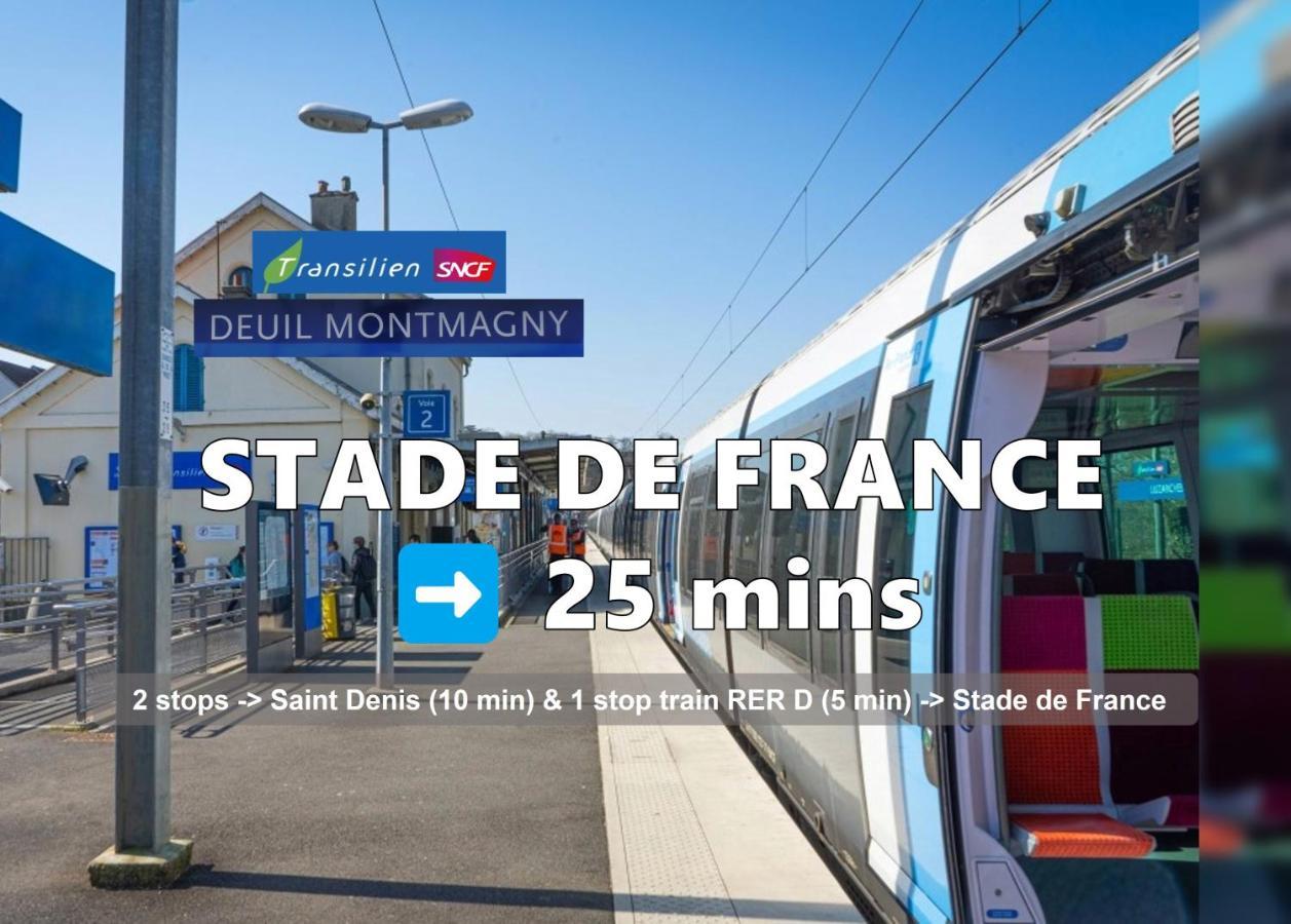 Room & Parking In Shared Appartment With Proprietor L 25 Mins From Paris Gare Du Nord, Cdg Airport & Stade De France Montmagny Extérieur photo